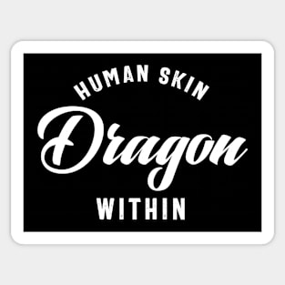 Human Skin Dragon Within Gaming Guy RPG Sticker